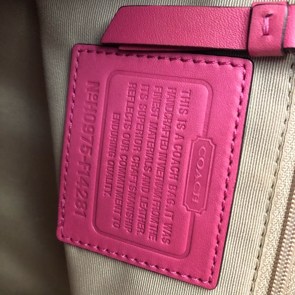 AUTHENTIC Coach Pink Handbag Purse
